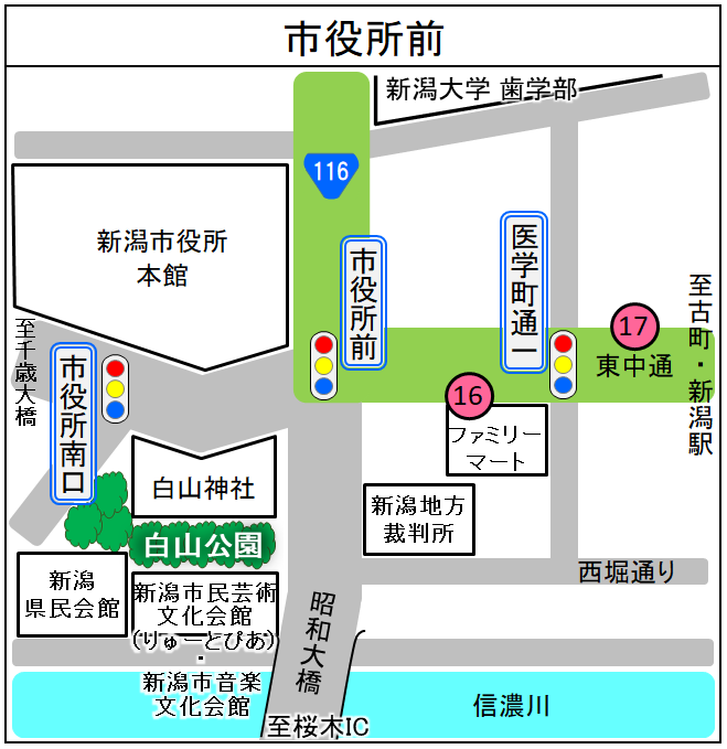 市役所前